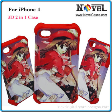 Sublimation 3D Phone Case for iPhone 4/4s